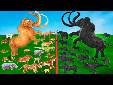 Prehistoric Mammals vs Shadow Itself Mammal Size Comparison Animal Revolt Epic Battle Simulator