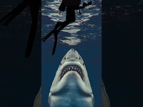 Incredible Footage Of Tiger Shark Attack || #shark #tigershark #ocean #sea #trending #shorts