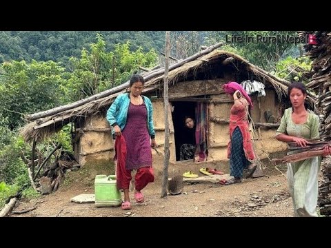 Best Life In The Nepali Mountain Vilage During The Snow || Documentary Video || Snowfall Time ||