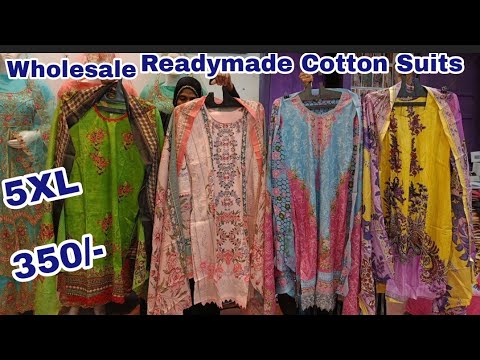 Readymade Lawn Cotton Indian Cotton Suits ₹350 at Wholesale Price @hyderabadshopping