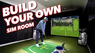 How to build your own Golf simulator room ON A BUDGET!