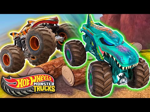 Hot Wheels Monster Trucks Mega Mountain Challenge!