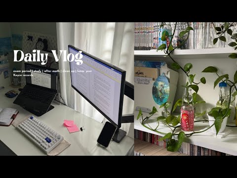 Daily Vlog | Ep. 3: exam period, study, room tidying, random record