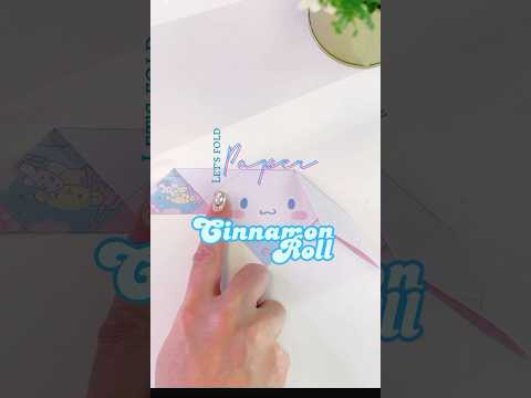 How to paper fold a Sanrio Cinnamon Roll 🌟#easydiy #paperfold #shortsyoutube #shorts