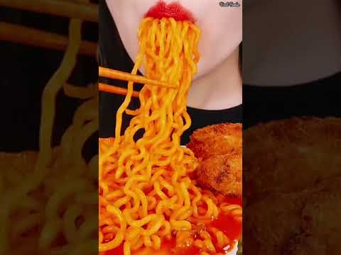 Asmr Eating Tomato Spaghetti 🔥🍝#shorts