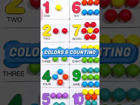 Colors & Counting for Toddlers | Educational Activities for Toddlers #shorts