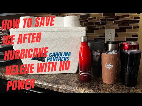 How To Save Ice After Hurricane Helene With No Power