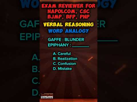 Mastering Vocabulary on Word Analogy | Reviewer for Napolcom Exam 2024 on Verbal Reasoning #napolcom