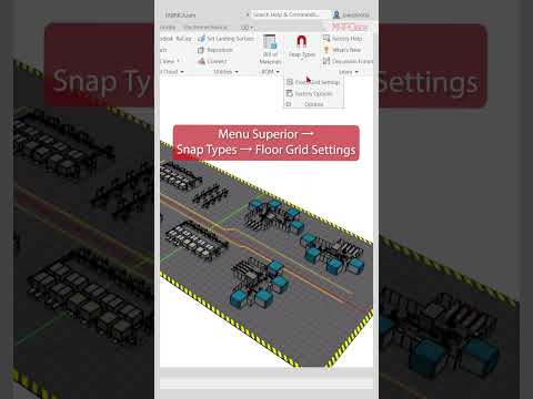 Redimensionando o chão de fabrica na Autodesk Factory Design Utilities #Shorts