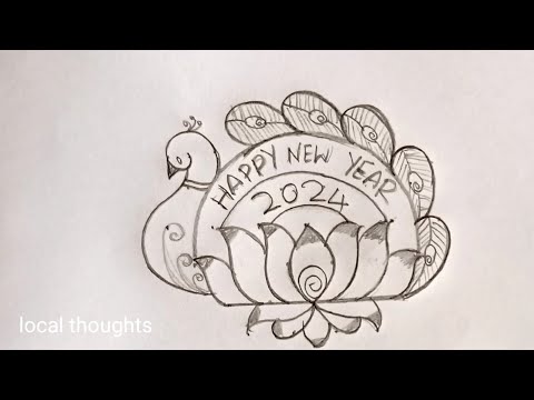 New year rangoli designs 2024/Simple rangoli designs 7dots/kolam designs/muggulu/lotus rangoli