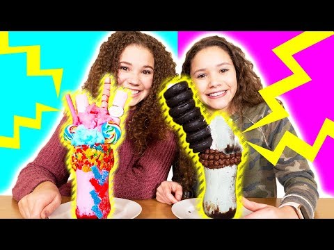 Haschak Sister vs Haschak Sister ULTIMATE Milkshake Challenge!!