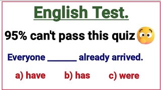 English Grammar Test ✍️📖 95% can't pass this quiz 😲