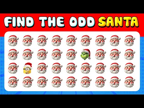 247 Puzzles for GENIUS 🧩 | Find the ODD One Out | Santa Quiz 🎅🤔 Easy, Medium, Hard Levels