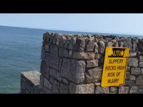 Newport Cliff Walk-Rhode Island新港海滨岩石步道/Beautiful Atlantic Ocean View看大西洋海岸壮丽风光  罗德岛新港游-1）新英格兰之行（13）