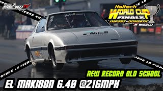 New Record OLD SCHOOL El Makinon Betun Performance 6.40 @216mph World Cup Finals 2023 | PalfiebruTV