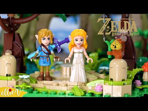 Link and Zelda look better as Lego minidolls 🥹 Legend of Zelda custom repaint DIY