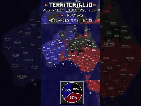 AUSTRALIA | ALLIANCES 3  | ⏰ 23x | Territorial.io Timelapse | #39 |  #territorialiotimelapse