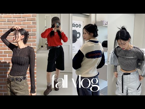 vlog✴︎ 가을데일리룩. 한남동 아이쇼핑(다이애그널,마지셔우드,어썸니즈). 언박싱(밀로우먼,낫띵에브리띵,코이무이). 조잘조잘 준비하는 겟레디를 담아봤구요. 드럼연습 근황🥁