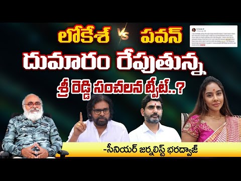 Sree Reddy Sensational Tweet | Sri Reddy calls Pawan Bava | Next CM Lokesh | CM Chandrababu | RED TV