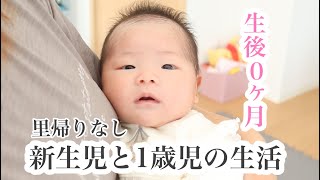 【生後0ヶ月】新生児と1歳児の年子育児がハードすぎる【赤ちゃん】#育児#ルーティン