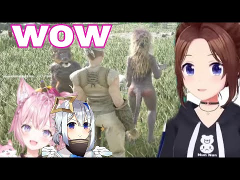 Tokino Sora Can't Stop Laughing At Koyori And Kanata Cosplaying Gorilla | Ark [Hololive/Sub]