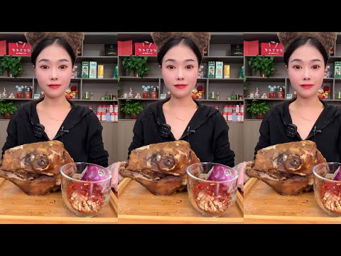 Sheep head mukbang