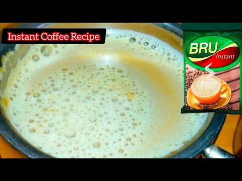 How to make instant coffee/Bru instant coffee recipe/coffee recipe