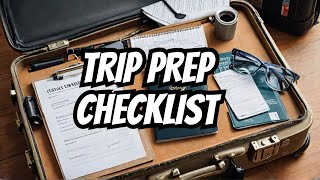 Pre Checklist Before Travelling