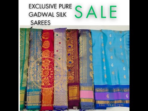 Latest pure gadwal pattu sarees | Gadwal Pattu Sarees with Price | double warp kanchi boarder sarees