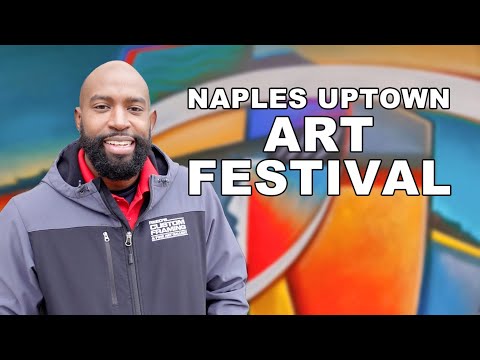 Selling Art & Anxiety at the Naples Uptown Art Festival