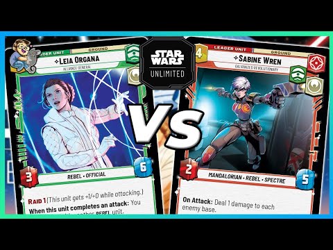 Star Wars Unlimited: Command Leia VS Rebel Sabine | Spark of Rebellion Meta (SOR)