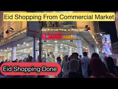 Eid Shopping from Commercial Market Rawalpindi | Eid Shopping Done | Eid Shopping Haul 2024 😊🔥