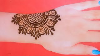 Simple back hand mehndi design | easy arabic mehandi design |Mehandi ka design |Mehndi design simple