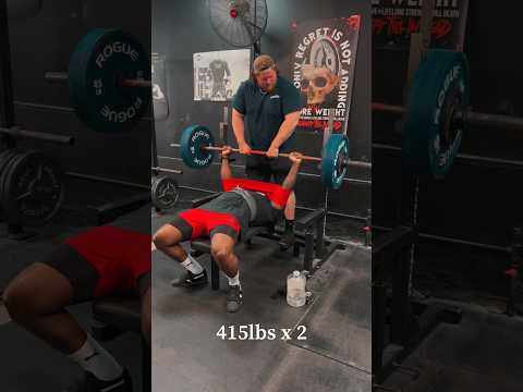 415 x 2.. Damn that was heavy. #motivation #power #powerlifting #strengthtraining #benchpress