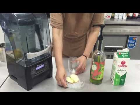 그린애플 요거트 스무디MIXOLOGY Green Apple yogurt smoothie 포모나 믹솔로지 펄피 그린애플 시럽