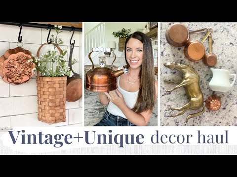 HOME DECOR HAUL - Antique, Unique + Vintage Finds! | Cottage Style Decorating Ideas