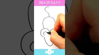 Very Easy Mouse Drawing 🐭 #easydrawing #simpledrawing #mousedrawing #animalsdrawing #shorts