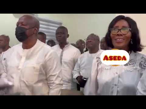 President elect.😍his Excellency John Mahama..thanksgiving Service @his Church..Assemblies of God🤩Wow