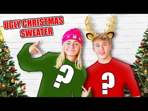 He picked my Outfit! Ugly Christmas Sweater Challenge!