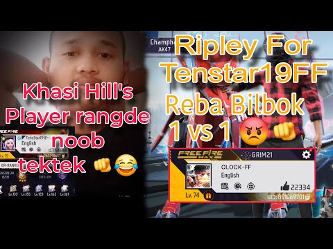 Reply for Tenstar19ff Khasi Hill's player noob tetek 😂 / Reba 1vs1 kadongode noob tetek challenge🫵😡