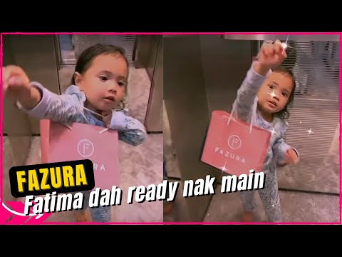 Fazura || Fatima dah ready nak main bersama daddy