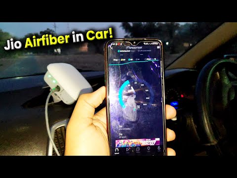 Testing Jio Airfiber in Car | Speed Test