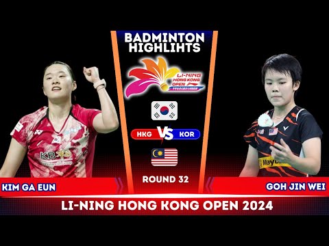 KIM Ga Eun (KOR) vs GOH Jin Wei (MAS) | Hong Kong Open 2024 #badminton