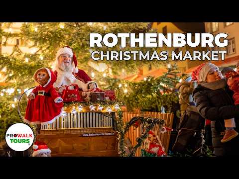 Rothenburg Christmas Market 2024: A Tour Through Markets and Stores 4K 60fps