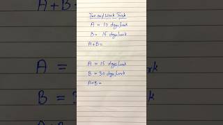 Time and Work Trick | Part-6 | Arithmetic | Maths Shortcut |