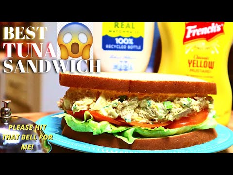 BEST TUNA SALAD SANDWICH | HOW TO MAKE TUNA SANDWICH WITH MAYO & MUSTARD AT HOME VIDEO RECIPE