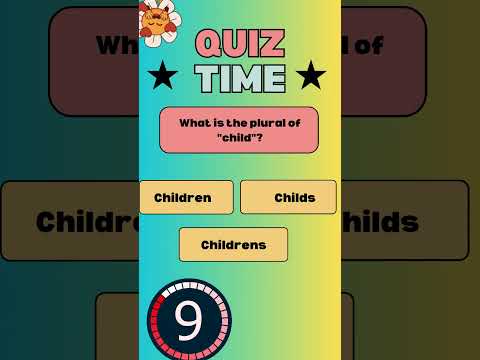 What is the plural of"child"? #quiz #gk #triviaquest #brainyquest #brainyquizzes #puzzle #quiztime