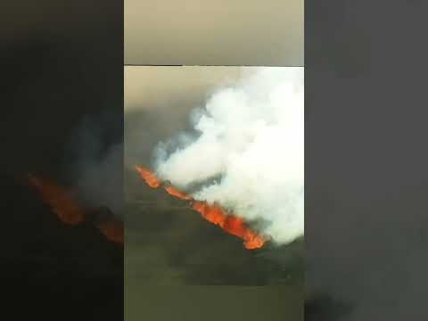 Shocking! Iceland Volcano Eruption #volcano #iceland #shorts