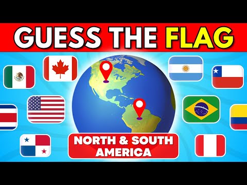 Guess The North and South American Countries by Their Flags 🌎🚩