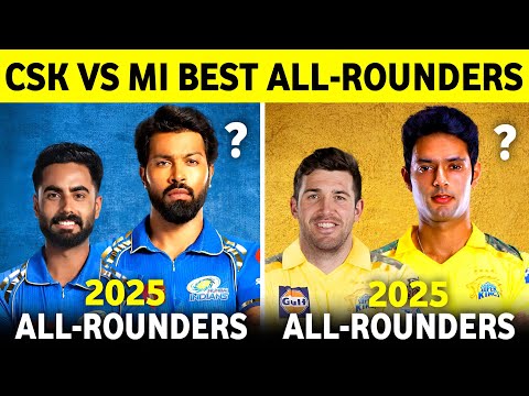 IPL 2025 CSK vs MI All-Rounders Comparison 2025 | Shivam Dube vs Hardik Pandya ||